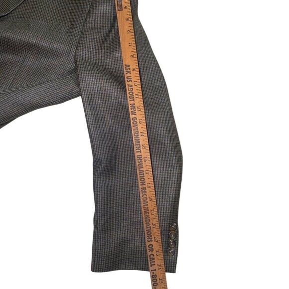 Ralph Lauren Mens Plaid Silk Wool Blend Blazer Jacket Notched Lapels Warm - Picture 5 of 12